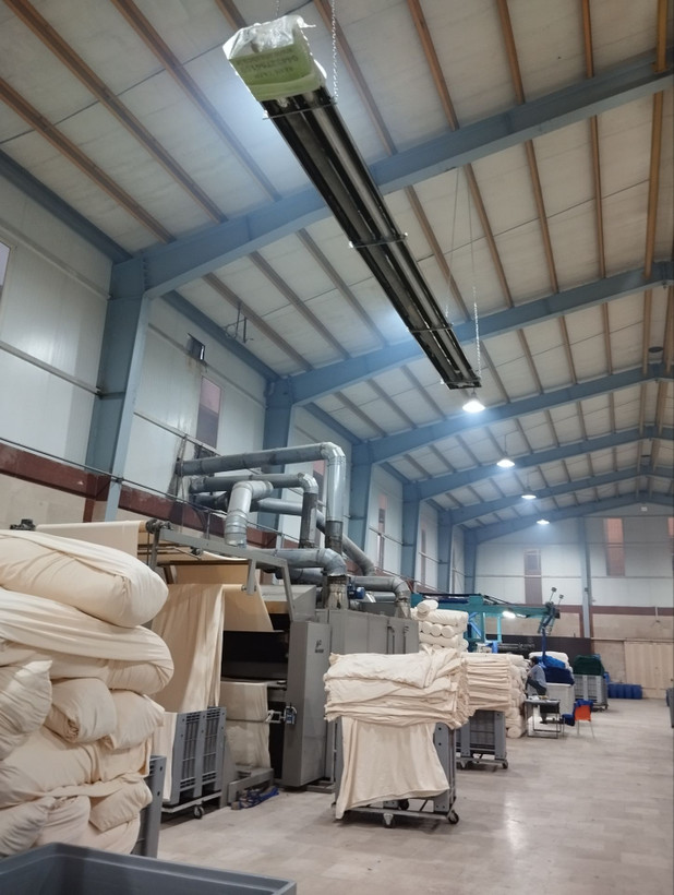 هیتر تابشی گازی مدل UT55 طرح 8 متری دو لوله ظرفیت 48000 کیلوکالری